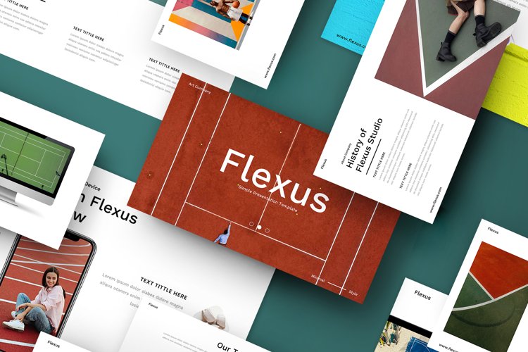 Flexus - Creative Business PowerpointTemplate example image 1