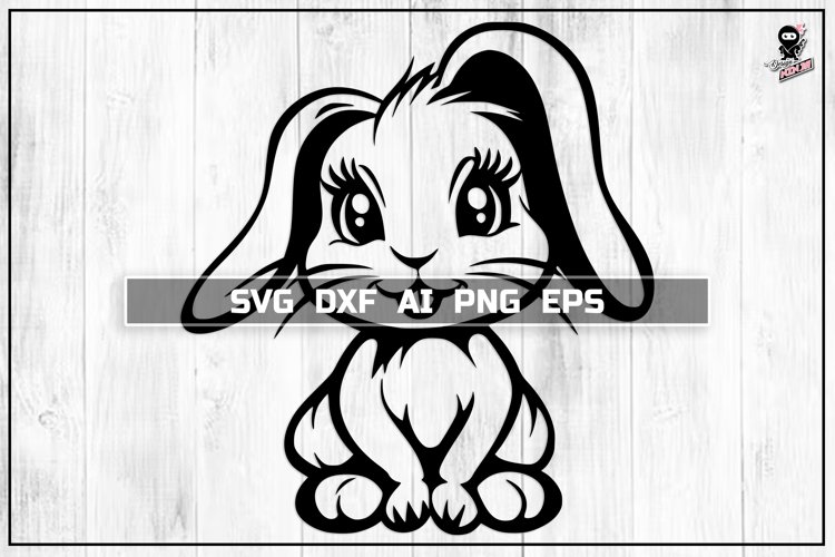 Easter Bunny SVG, Cute Baby animal Cut file