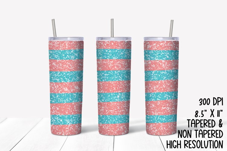 Pastel Glitter Sublimation Tumbler