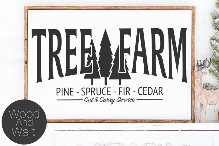 Tree Farm Cut & Carry SVG |Christmas Cut File