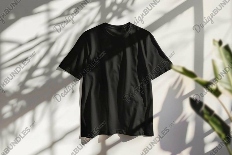 Black Tshirt Mockup Image 5
