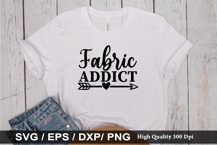Fabric addict SVG - Sewing Design