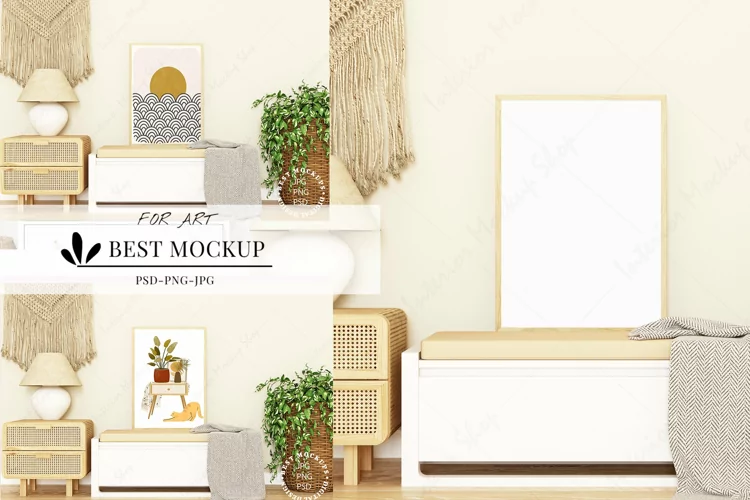 Mock up poster, Frame mockup, Interior Mockup