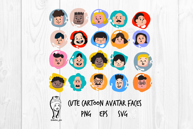 Cute Cartoon Avatar Faces