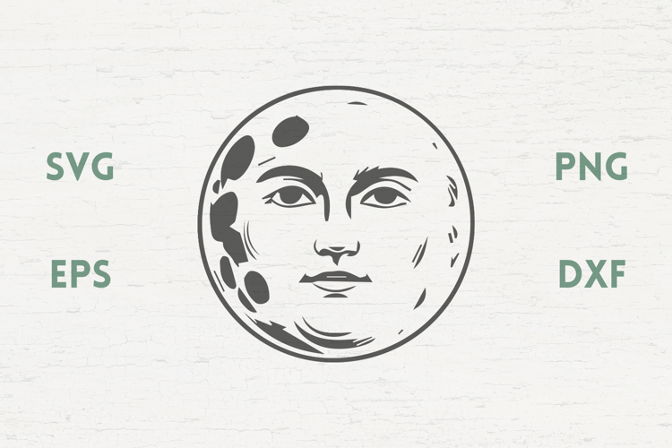 Medieval Full Moon SVG