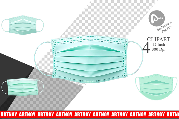 Medical Mask Clipart example image 1