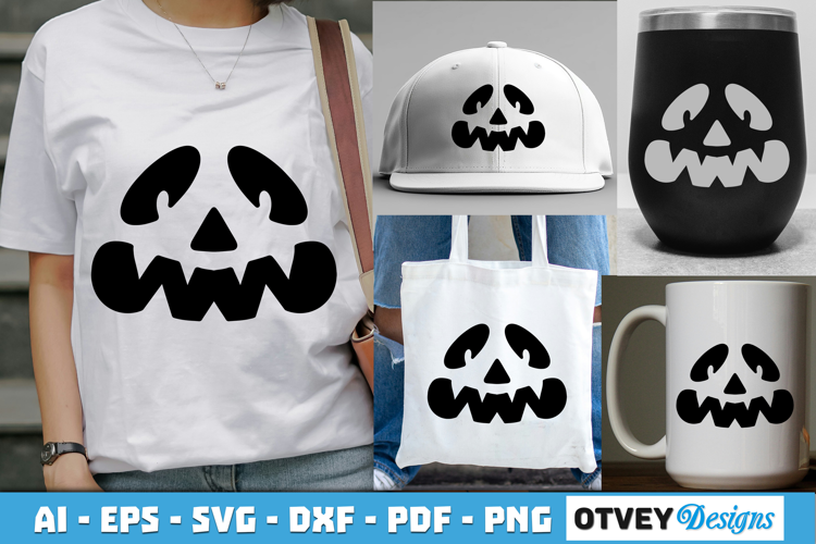 Halloween Pumpkin Face SVG