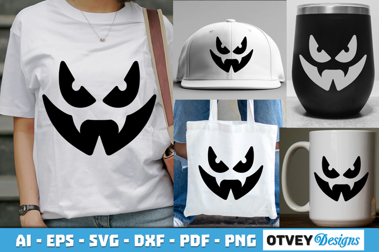 Halloween Pumpkin Face SVG