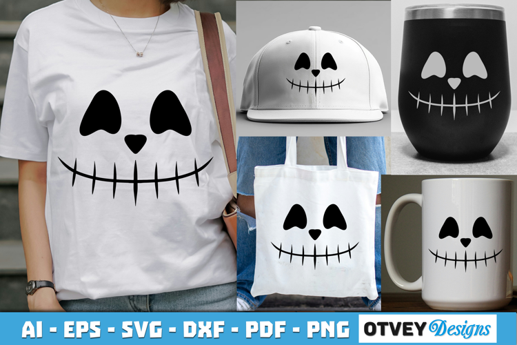 Halloween Pumpkin Face SVG