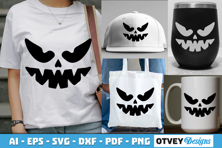 Halloween Pumpkin Face SVG