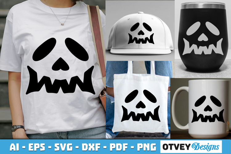 Halloween Pumpkin Face SVG