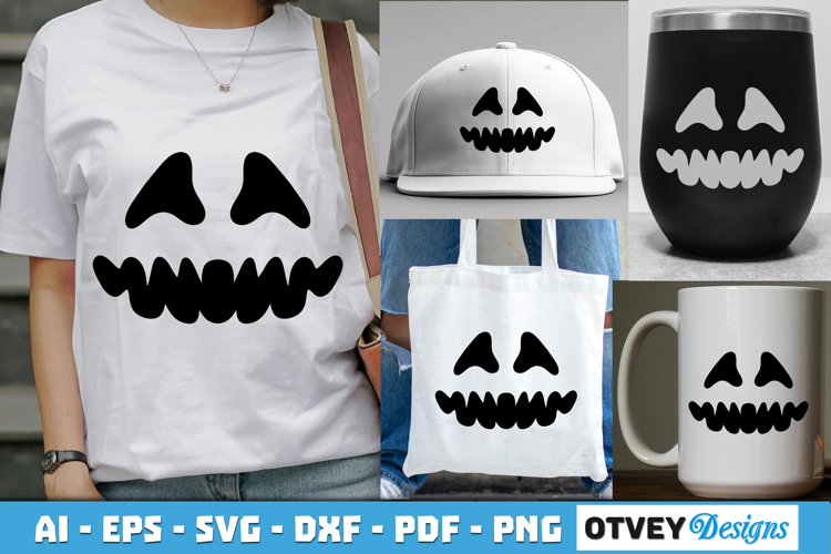 Halloween Pumpkin Face SVG