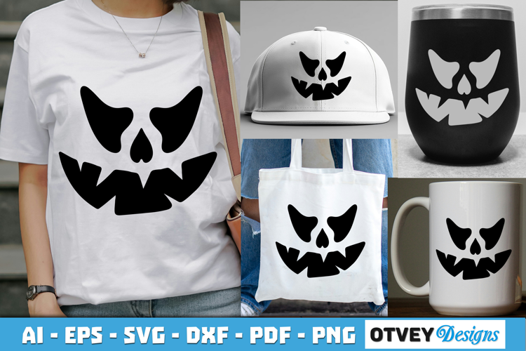 Halloween Pumpkin Face SVG