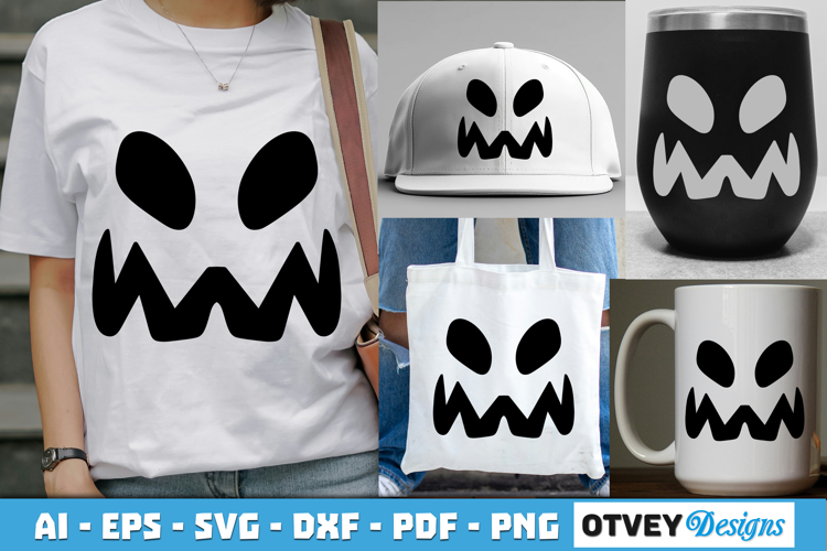 Halloween Pumpkin Face SVG