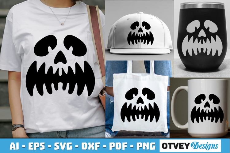 Halloween Pumpkin Face SVG