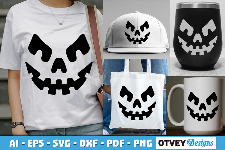 Halloween Pumpkin Face SVG