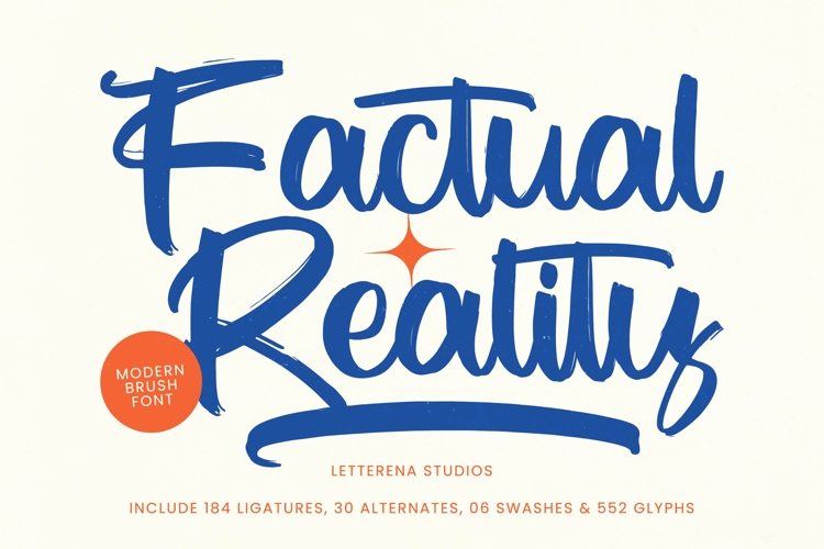 Factual Reality Modern Brush Font