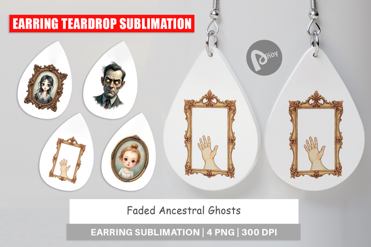 Faded Ghosts Earring