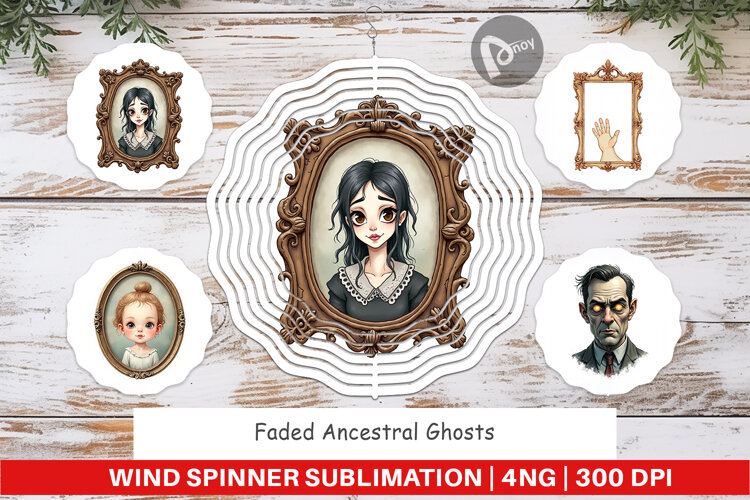 Faded Ghosts Wind Spinner example image 1