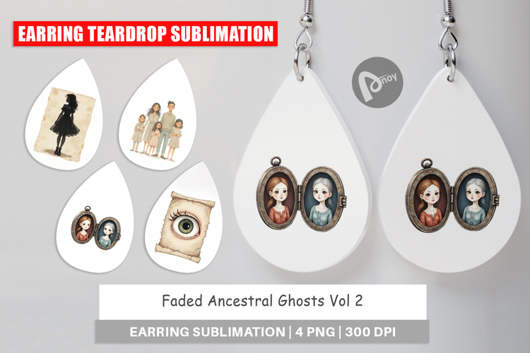 Faded Ghosts Earring