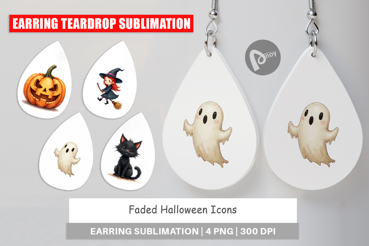 Faded Icons Earring