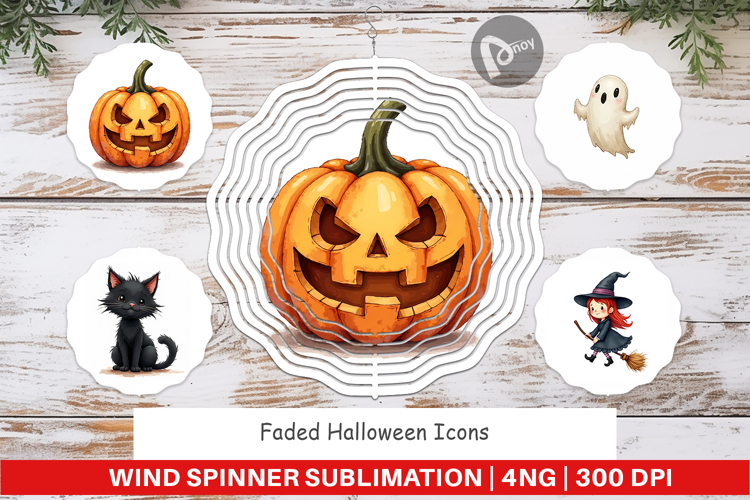 Faded Icons Wind Spinner