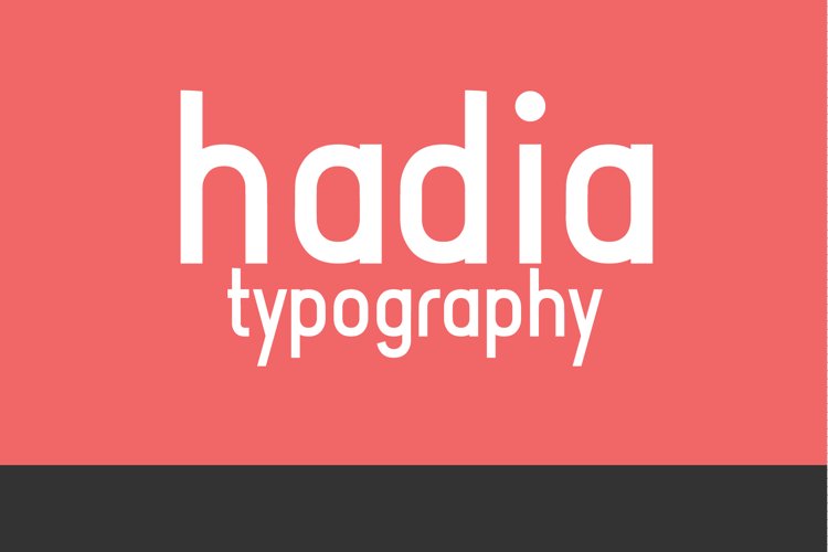Hadia Typography example image 1