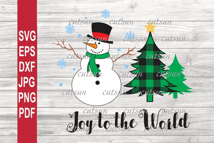 Snowman SVG | Christmas SVG | Joy to the world SVG
