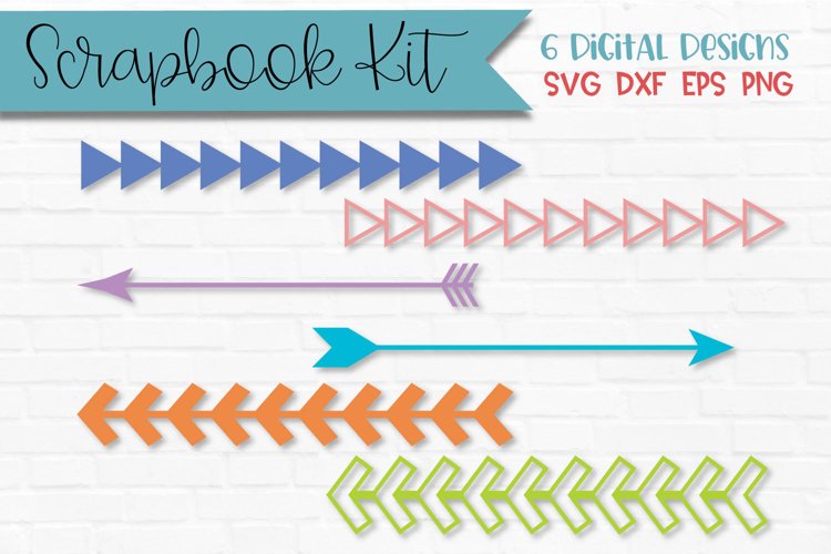 Arrow Borders Scrapbook Kit