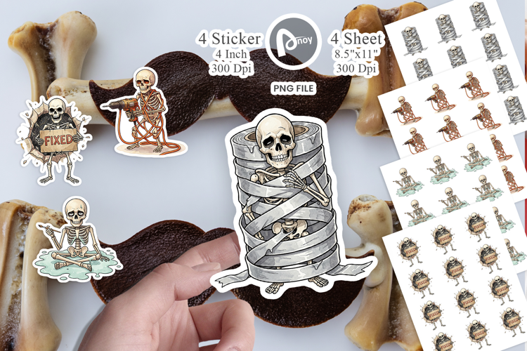 Failed DIY Dad Bone Sticker