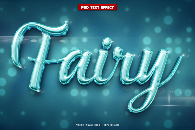 Fairy 3D editable text effect