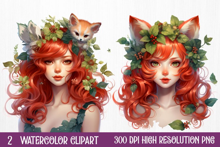Fairy Christmas Sublimation Clipart, Christmas PNG