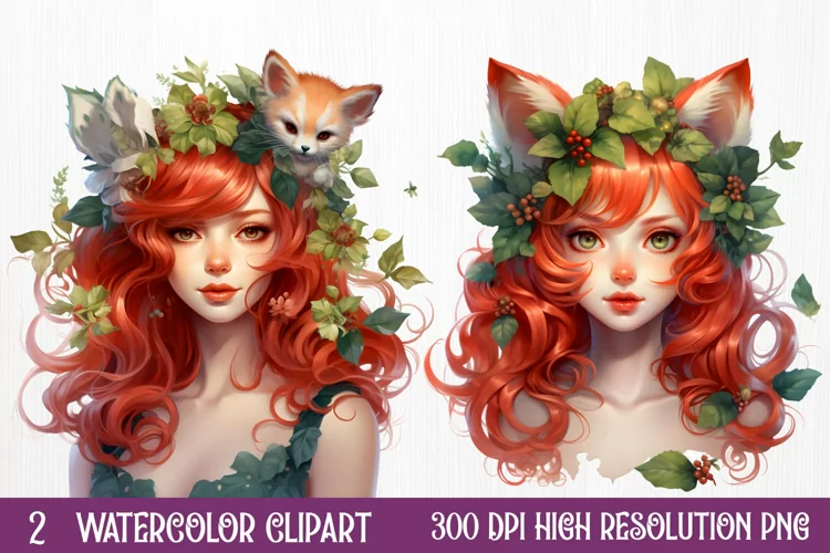 Fairy Christmas Sublimation Clipart, Christmas PNG