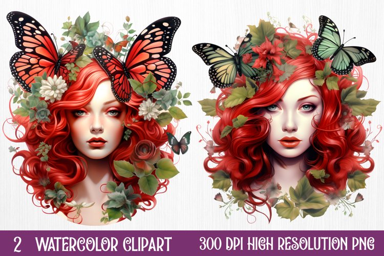 Fairy Christmas Sublimation Clipart, Christmas PNG