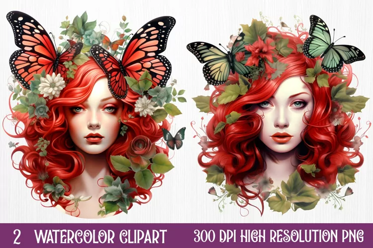 Fairy Christmas Sublimation Clipart, Christmas PNG