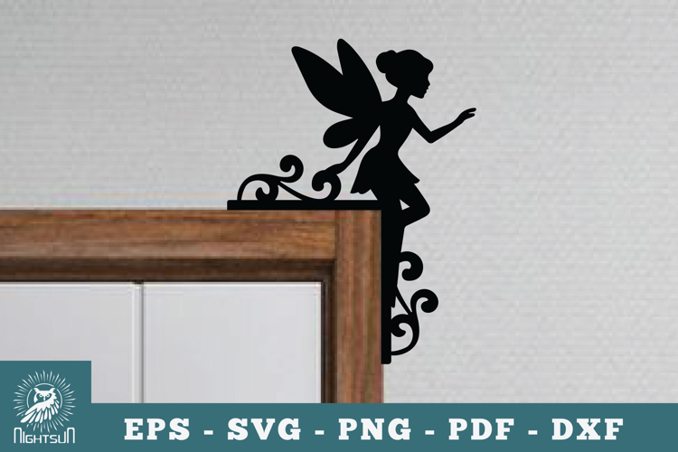 Fairy Door Corner Lasercut SVG