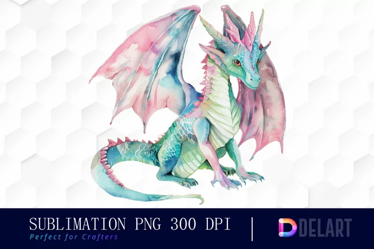 Fairy Dragon Sublimation PNG Clipart