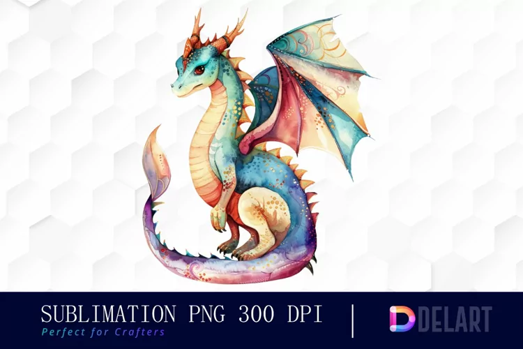 Fairy Dragon Sublimation PNG Clipart