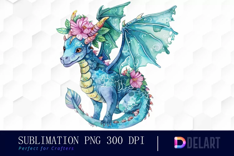 Fairy Dragon Sublimation PNG Clipart