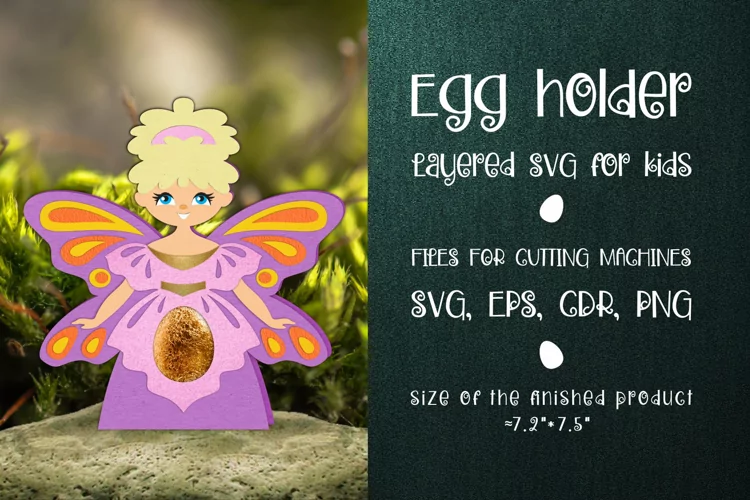 Fairy Easter Egg Holder Template