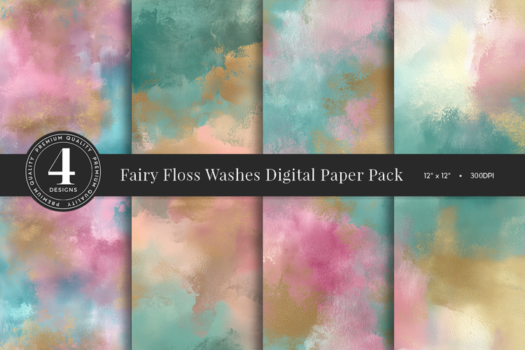 Fairy Floss Washes Digital Paper Pack
