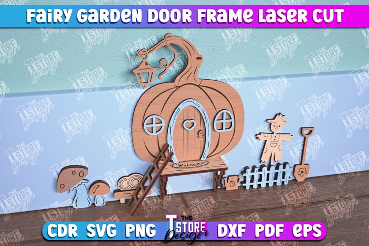 Fairy Garden Door Laser Cut | Fairy House | Multilayer File