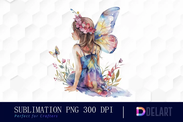 Fairy Girl Watercolor Clipart
