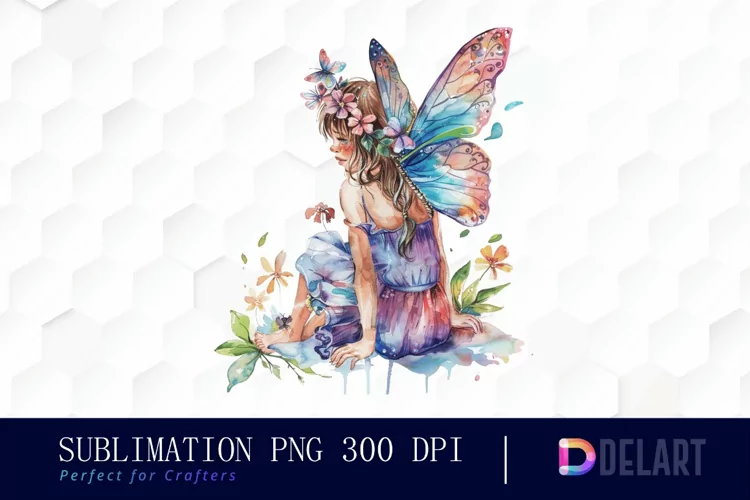 Fairy Girl Watercolor Clipart