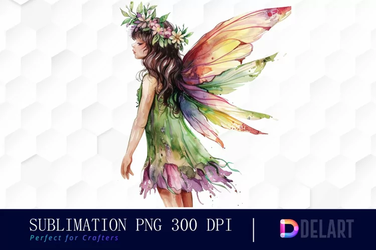 Fairy Girl Sublimation PNG Clipart