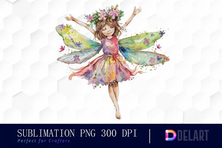 Fairy Girl Watercolor Clipart