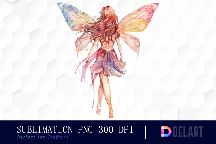 Fairy Girl Sublimation PNG Clipart