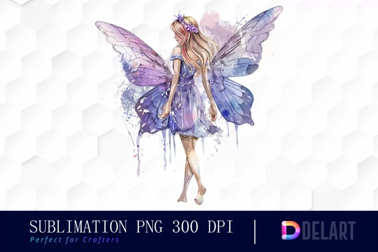 Fairy Girl Watercolor Clipart