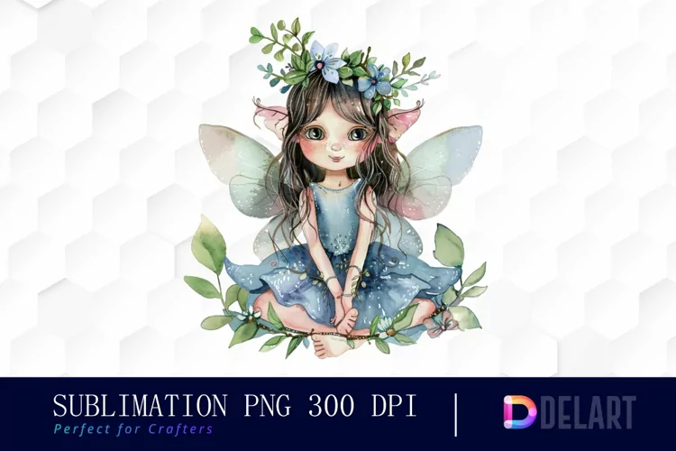 Fairy Girl Watercolor Clipart