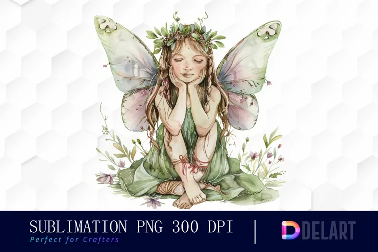 Fairy Girl Watercolor Clipart
